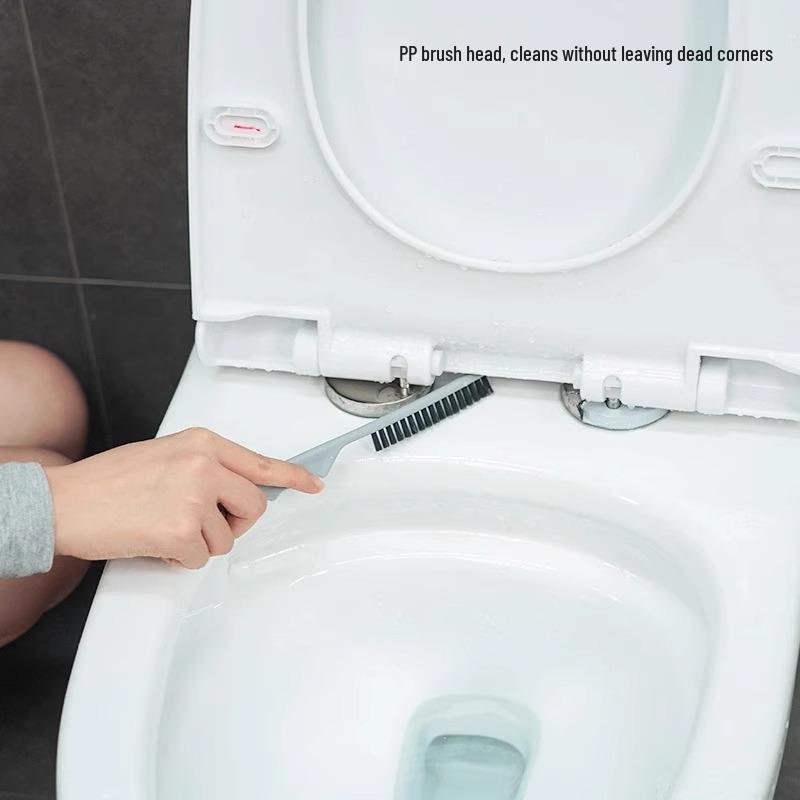 Toilet Brush Set: Wall-Mounted Silicone Duckbill Brush for Deep Cleaning