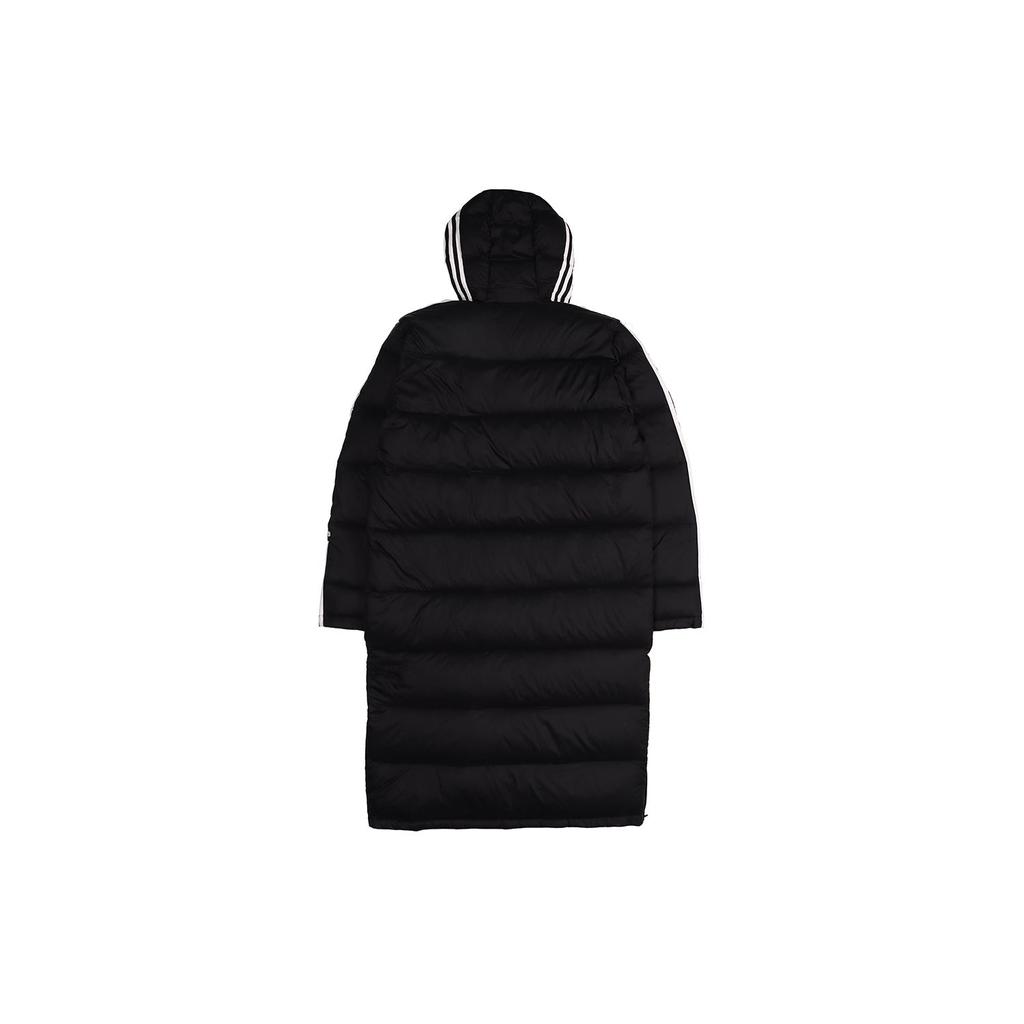Adidas Originals Long Down Jacket With Hood For Winter Men Outerwear Black FL0007