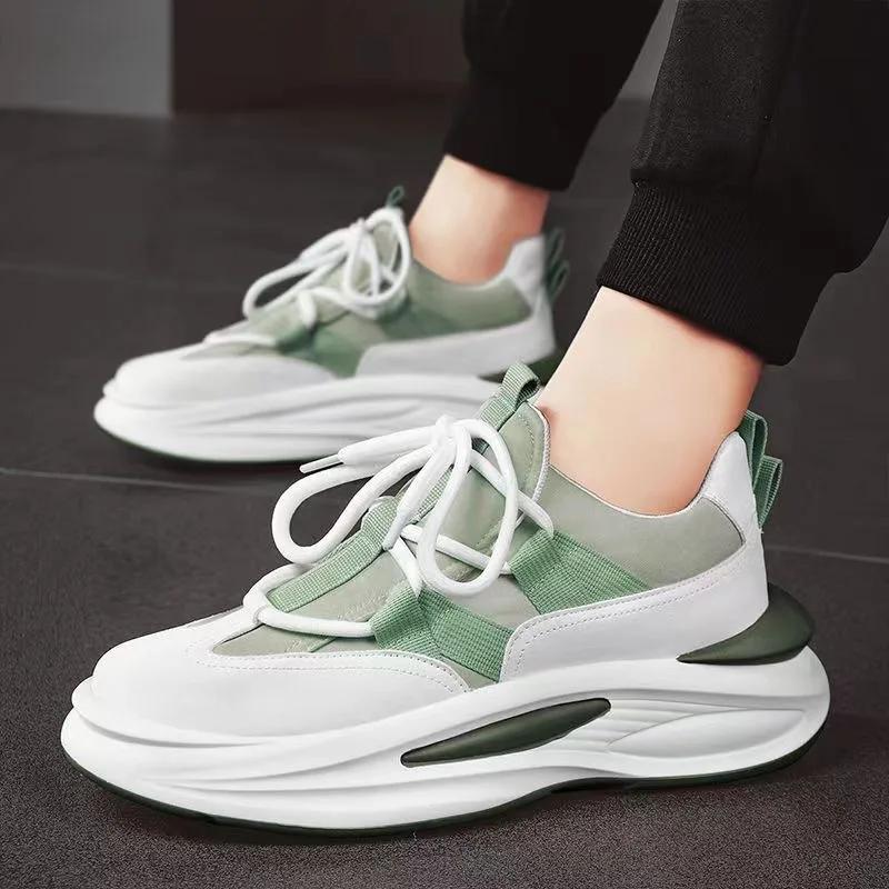 Luxury Men's Sneakers Designer Platform Men Running Shoes Quality Comfortable Casual Shoes Lace-Up Men Sport Shoes Tenis Hombres