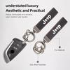 4PCS Jeep Tire Valve Stem Caps + Suede Keychain Set for Renegade Grand Cherokee Patriot Wrangler Compass Auto Accessories ALS1