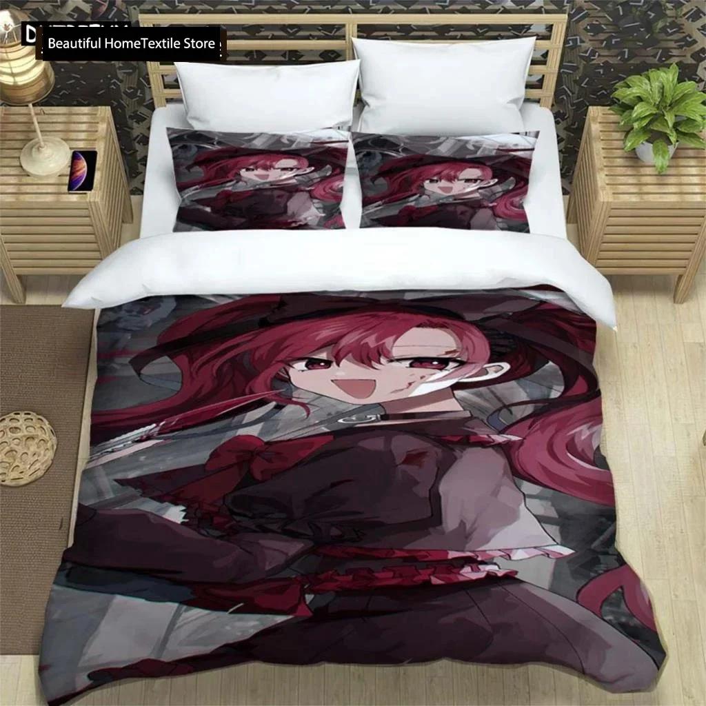 Cartoon Beautiful Girl Digital Printing Polyester Bedding Set Girl Bedding Set Teenager Bedding Set Gift Bed Cotton