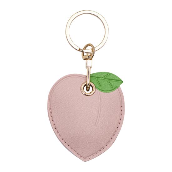 Cat Paw Shaped Pet Hair Keychain Faux Leather Pet Fur