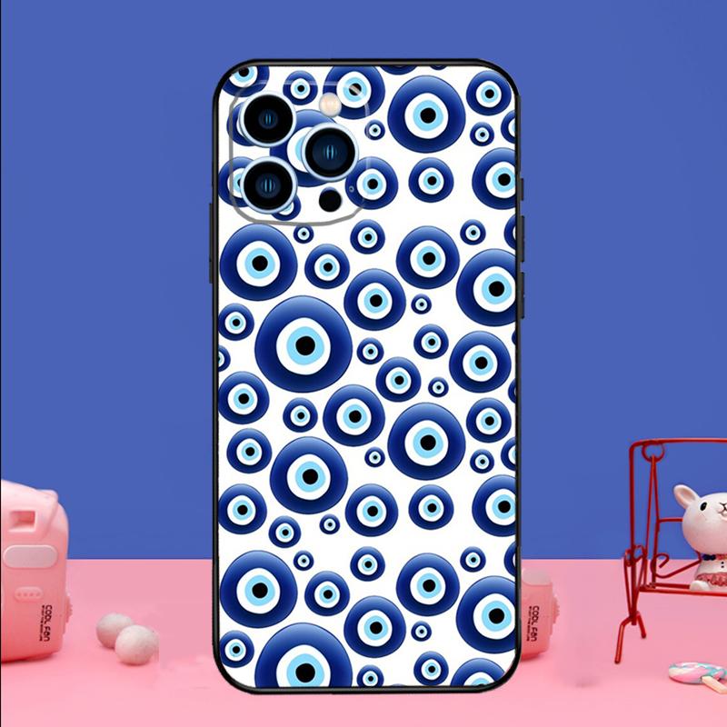 Evil Eyes Phone Case For iPhone 17 16 15 13 11 12 14 Pro Max mini 15 16 Plus 16e 17 Air Bumper Cover
