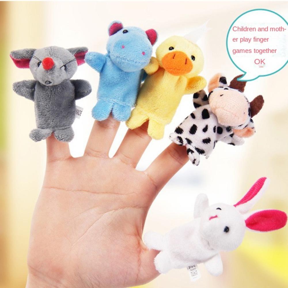 Parent-Child Animal Puppet Plush Finger Puppet Cute Children's Hand Puppet  Stuffed Toys