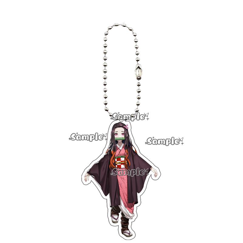 

Anime Fashion Kamado Nezuko Cartoon Acrylic Keychain Pendant Charm Bag 5cm Jewelry Accessories Key Ring Gifts Toys for Friends about 5cm