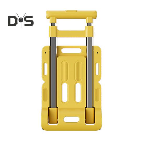 Folding Hand Truck with Wheels 110lbs Load-capacity Rustproof Corrosion Resistant Collapsible Trolly Portable Dolly Luggage Cart