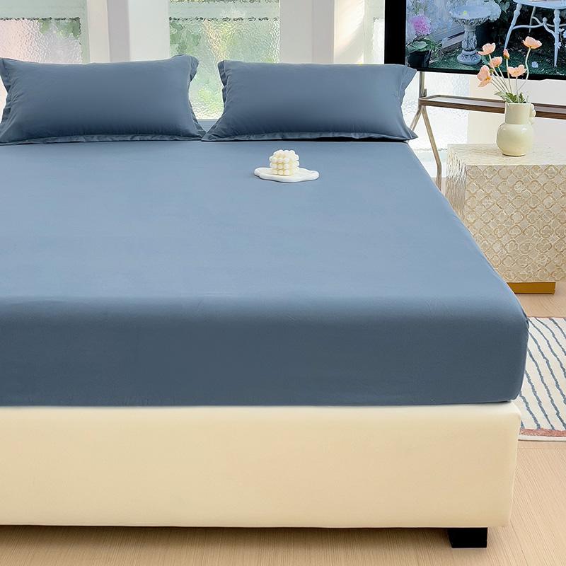 Fitted Bed Sheet with Elastic Bands Luxury Mattress Cover Single Double King Queen Size Bed Cover 100/120/150/180 (No Pillowcase
