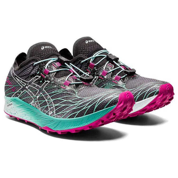 Asics Fuji Speed Black Soothing Sea Women Sneakers 1012B176-001