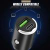 Mini Car USB/QC3.0 PD Charger 12-24V Fast Charging Car USB Type C Charger Lighter for Xiaomi Samsung Huawei iPhone