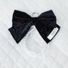 ATIL STUDIO Velvet Ribbon Pearl Keyring _ [Black]