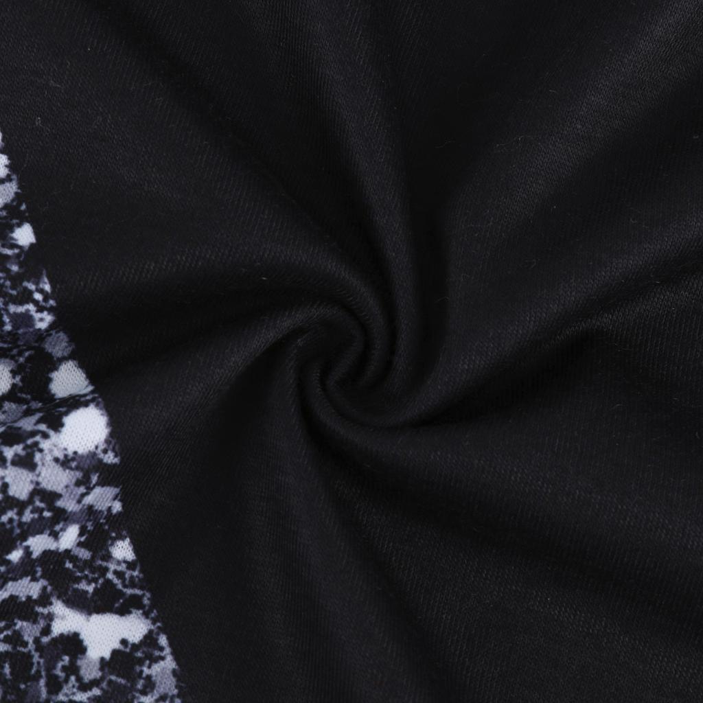 Women's Fashion Print Loose Shoulder Casual Short Sleeve T-shirt Top Blouse