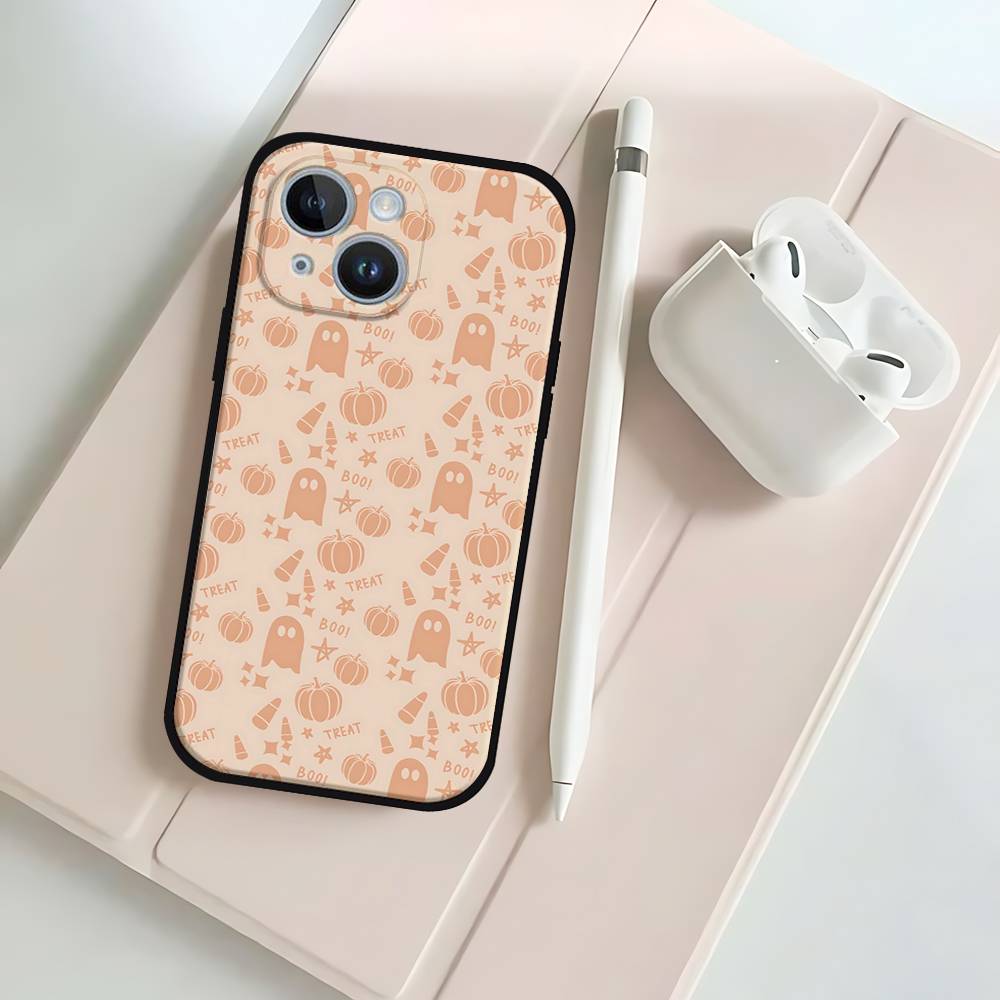 Halloween Black Phone Case That Fits For IPhone 17,16,15,11,13,14 Pro Max,Plus,X,Xr,Xs Max,13Mini