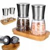 2X Pepper Salt Mill Grinding Spices Mills Set Spice Grinders