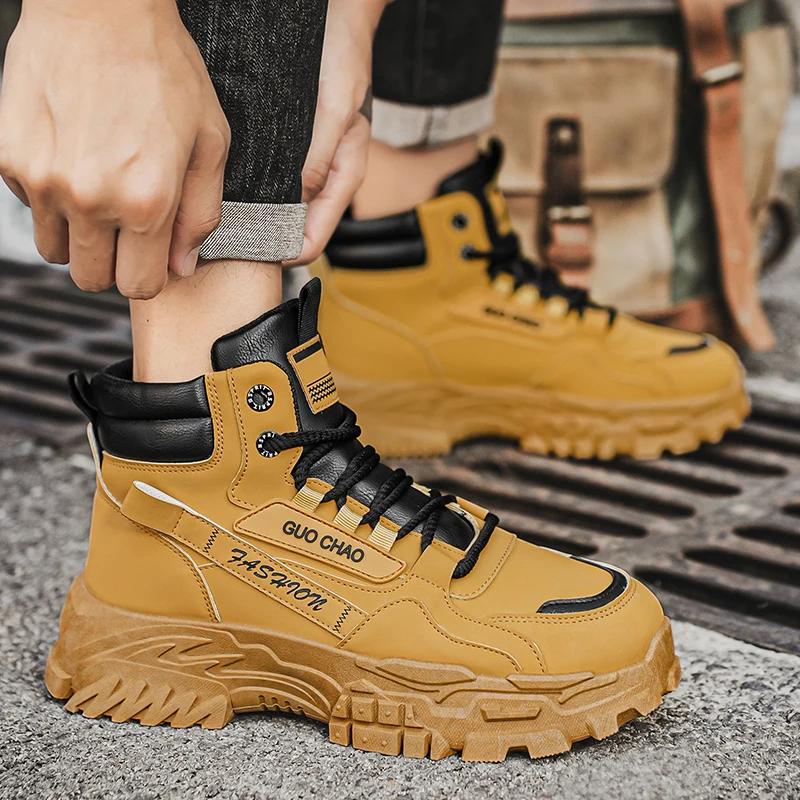 Working Shoes Men Mens Boots Offer Work Safety Shoes Military Man Tactical Boots Men Motorcycle Boot Men's Ankle Army Shooes