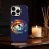 Koi Carp Fish Yin Yang Art Phone Case Color Silver Shell For IPhone 17 16 15 14 13 12 11 Pro Max Plus
