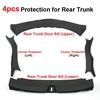 For Tesla Model 3 Highland 2024 2025 Front Door Sill Anti-kick Protector Threshold Strips TPE Rear Trunk Door Guard Pad Cover
