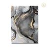 Luxus flüssiger goldener grauer Marmor-Druck, Wandkunst, feine Kunst, Leinwanddrucke, abstrakte Bilder für Wohnzimmer, nordische Heimdekoration
