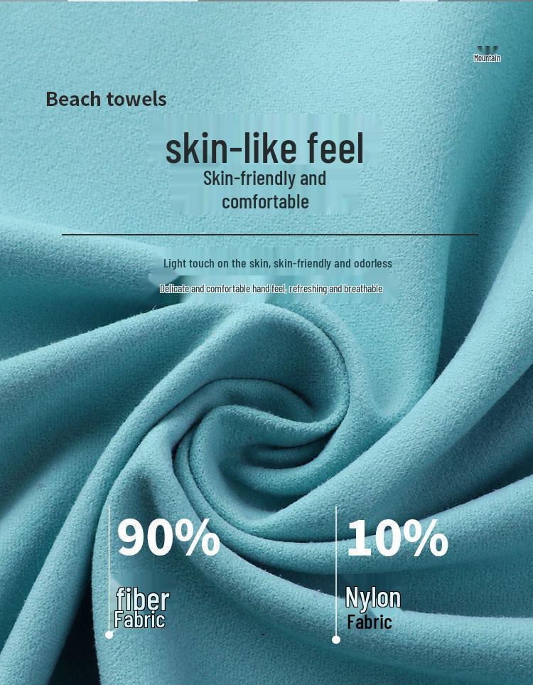 Microfiber Quick-Dry Beach Towel - Skin-Friendly, Absorbent & Portable Fitness Towel for All