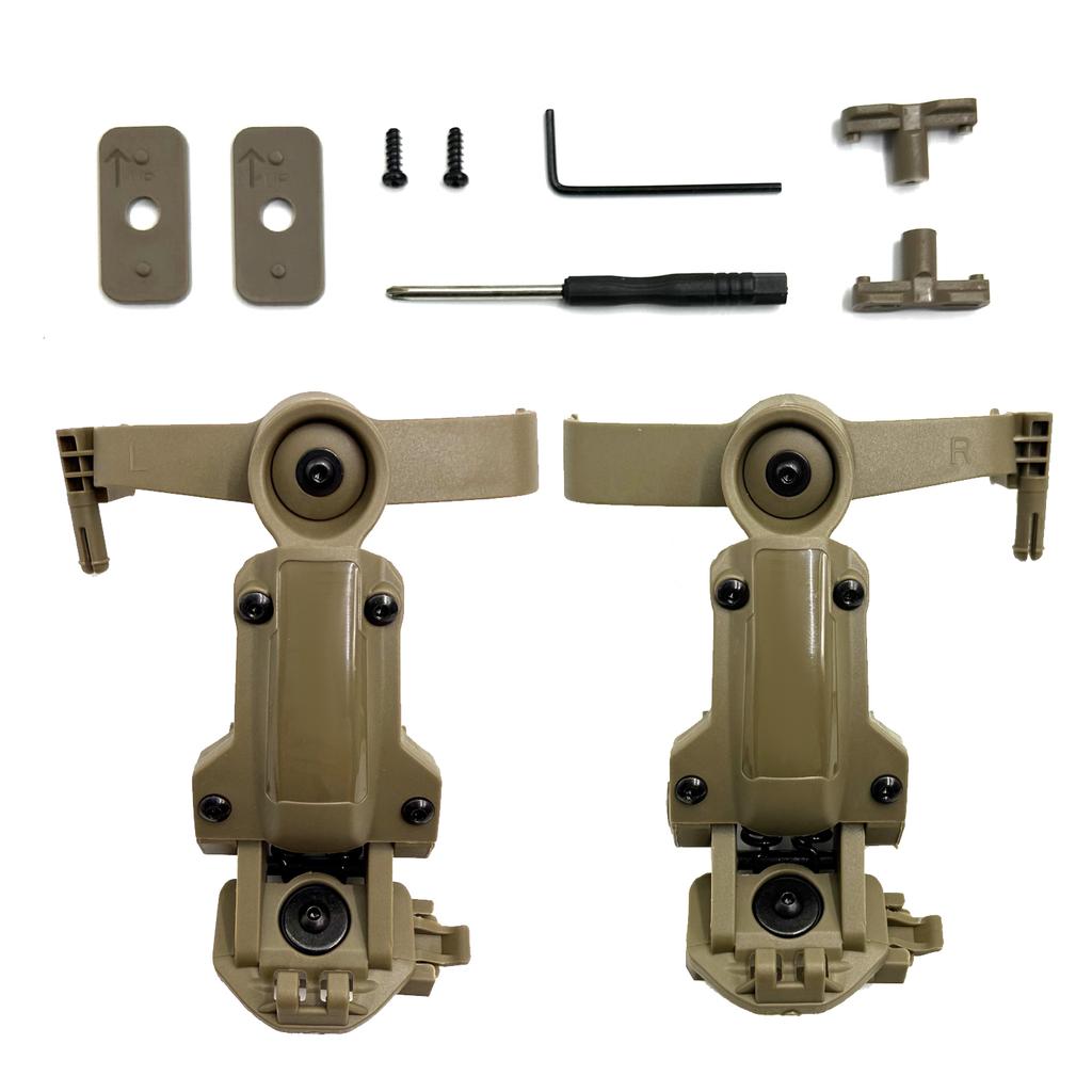 Tactical Helmet Rail Adapter for PELTOR ComTac Airsoft Shooting Accessories Headset Mount Fit Ops Core ARC Team Wendy MLOK Rail
