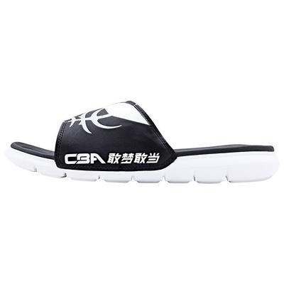Comfortable Velcro Rubber Sole Slide Sandals Unisex Footwear Black ABTQ015-1