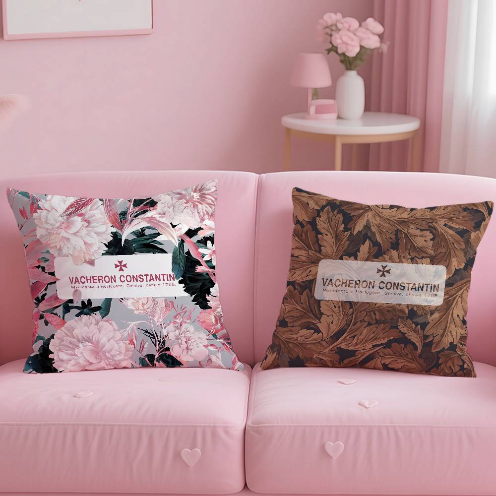 Mode V-Vacherons C-Constantin Kissenbezug Milbenschutz Kissenbezug Unsichtbarer Reißverschluss Seidiger Kurzplüsch Sofakissenbezug