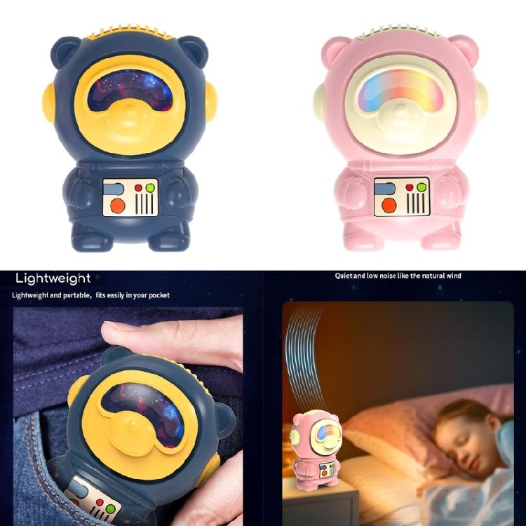 Miniature Desk Fan Cute Bear Handheld Fan 2Speed, Suitable for Cooling Fan