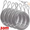 Stainless Steel Wire Rope Heavy Duty Garden Wire Cable Balcony Railing Farm Fence Tent Canopy Wire Rope Backyard Zipline Cable