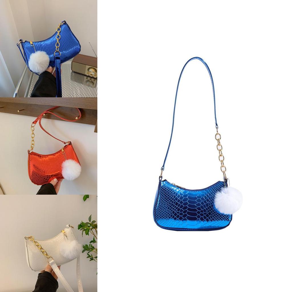 Fashionable Underarm Bag 2024 Spring Summer New Casual Shoulder Bag Street Trendy Pu Material