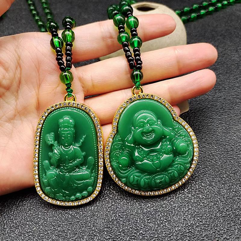 New Guanyin Buddha Necklace Fox Guan Gong Pixiu Chain Women's Autumn and Winter Bianlong Brand