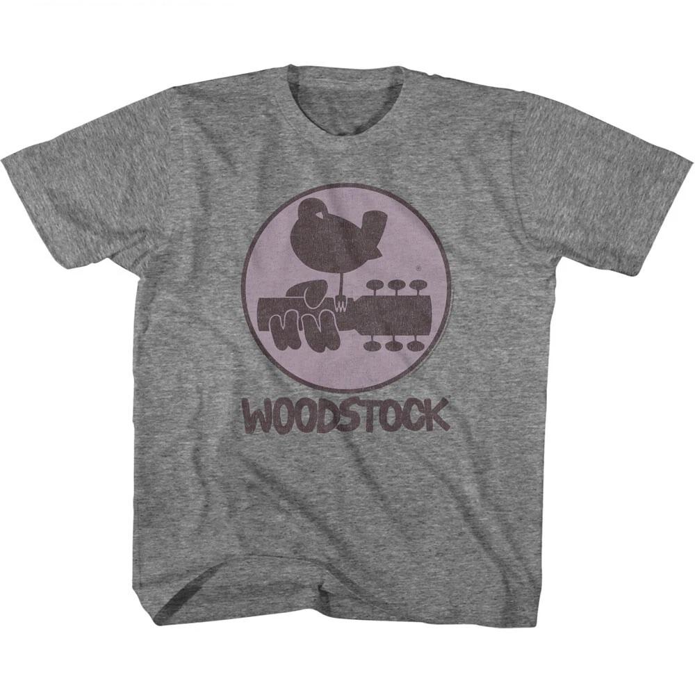 Woodstock 1969 Circle Logo Youth T Shirt Rock & Soul Music Merch L