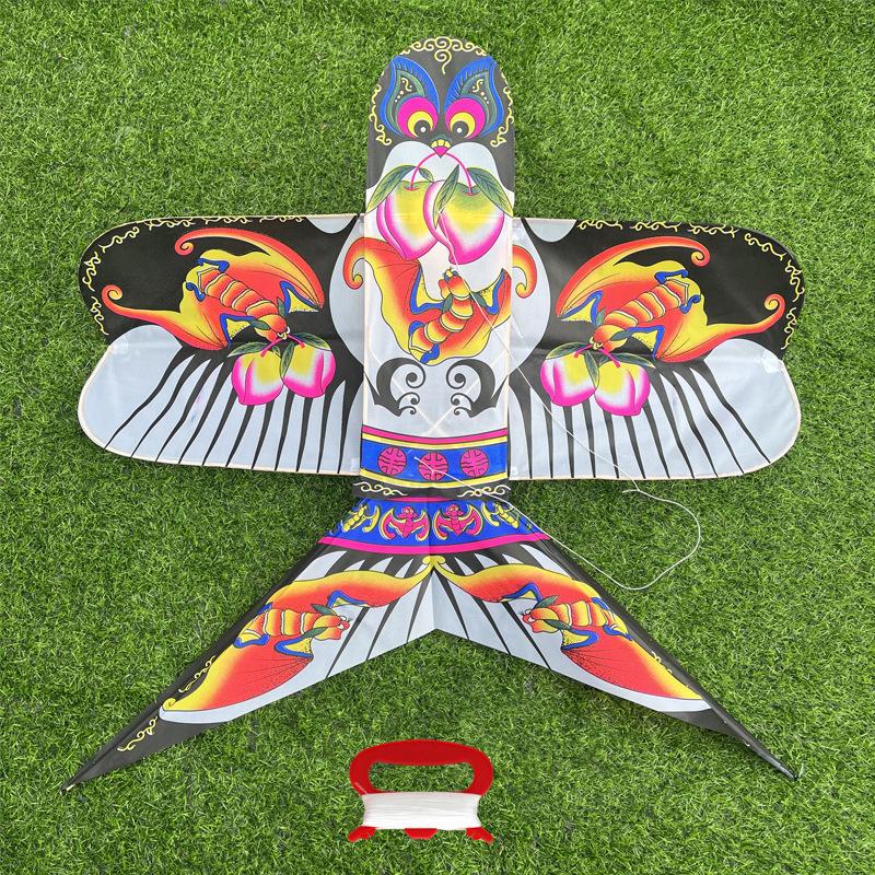 Traditional Shandong Weifang Kite Girls Outing Handheld Paper Kite Oilseed Rape Field Hanfu Accessory Photo Prop