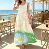 Women's Summer Beach Maxi Dress: Lightweight Flowy Sleeveless Sundress,Perfect for Vacation,Casual Daily Outdoor Outfits,Fashion Versatile