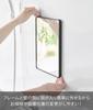 Yamazaki Magnetic Bathroom Resin Tower Easy Bathroom 10303 Mirror, Rectangular, Black, W20.6×D1.4×H24.6cm, Series, Anti-fog, Resin, Durable,