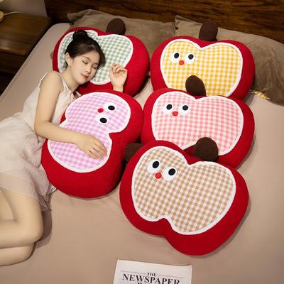 Cartoon Cute Expression Apple Throw Pillow Plush Toy Doll Home Sofa Pillow Cushion Girl Doll