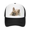 Custom Cute French Bulldog Baseball Cap Unisex Women Personalized Breathable Trucker Hat Streetwear Snapback Dad Hats
