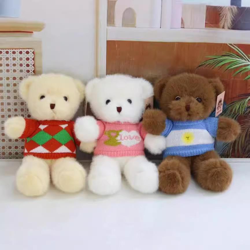 Kreatywna Sukienka Lalki Niedźwiedzia na Powieki Pluszowa Zabawka Misia Przytulanka Lalka Niedźwiedź Automat do Chwytania Prezent Urodzinowy dla Dzieci