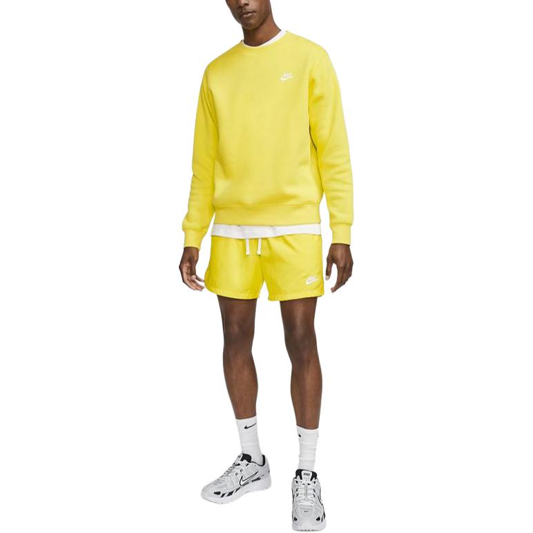 Nike Letter Logo Lace-Up Casual Shorts Men Shorts Yellow AR2382-731