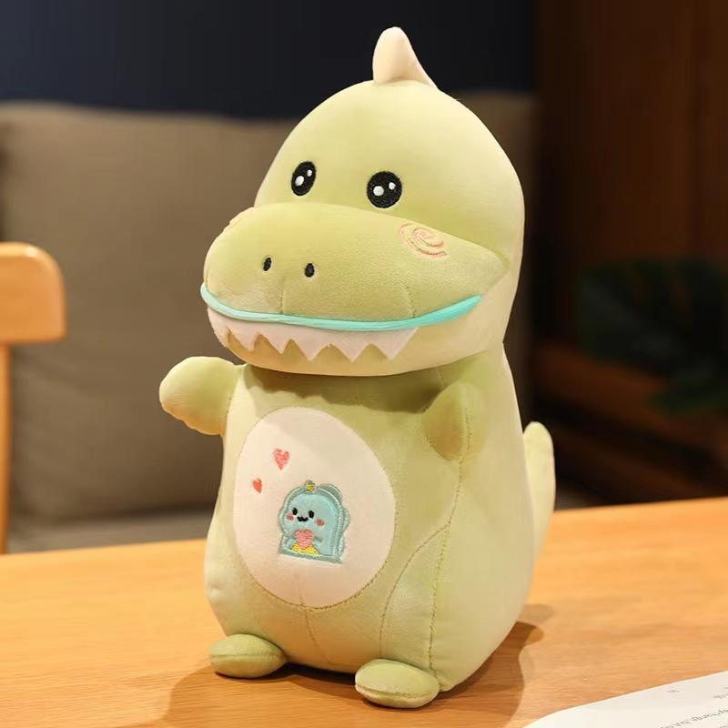 Cute Simulation Dinosaur Plush Toy Animal Dinosaur Toys Dinosaur Pillow Overlord Triangle Dragon Doll Children Boy Girl Gifts