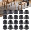 HOT Sale Feet Leg Pads Floor Protectors Parts Rubber Standing Steady Non-Slip 20pcs Accessories AntiScratch Black Conical
