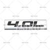 Car Styling 3D Metal Chrome Zinc Alloy Adhensive Emblem 4.0L 4.6L 4.7L 5.0L 5.3L 5.7L Body Trunk BHDTR Fender Badge Accessory
