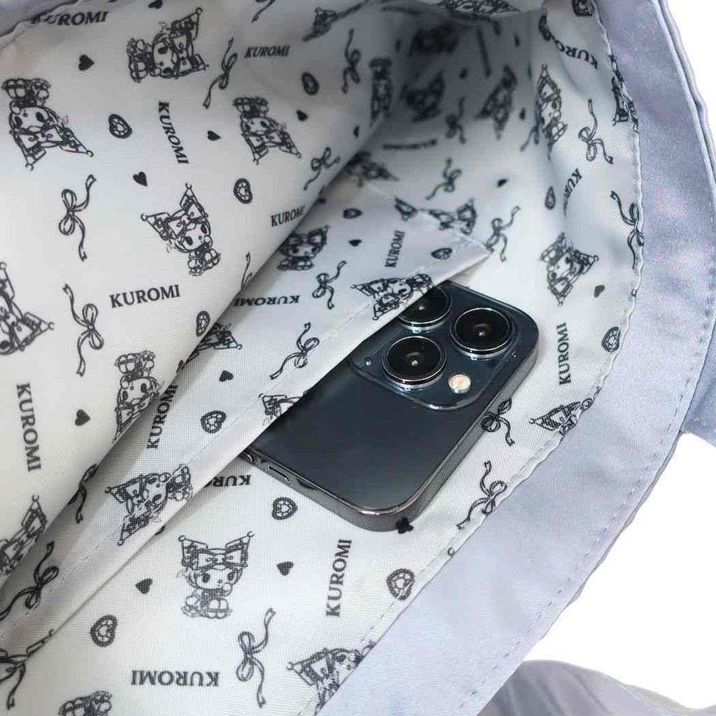 Marushin Tote Bag, Sanrio Kuromi, Midnight Black, School, A4 Size, 3825004500