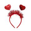 Heart-Shaped Hair Band Cute Sequined Feathers Party Headband Hair Accessories