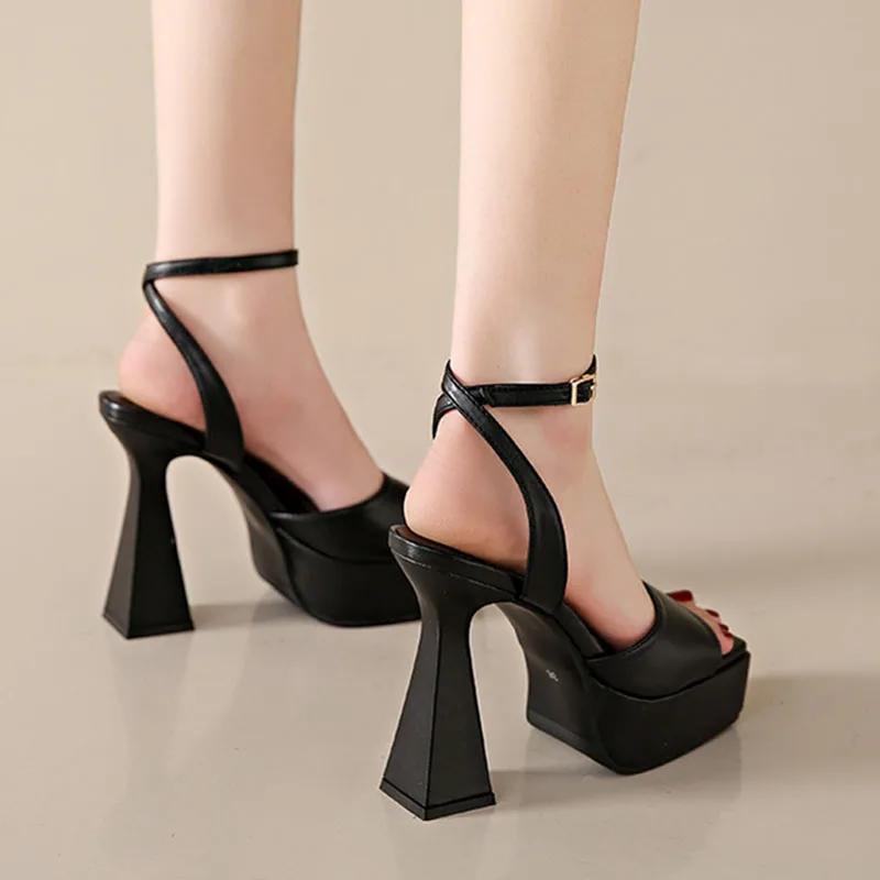 Fashion Women's Heeled Shoes Silver French Style High-heeled Sandals Shoes for Women Summer New Shallow Mouth Square Toe Sandalias Mujer