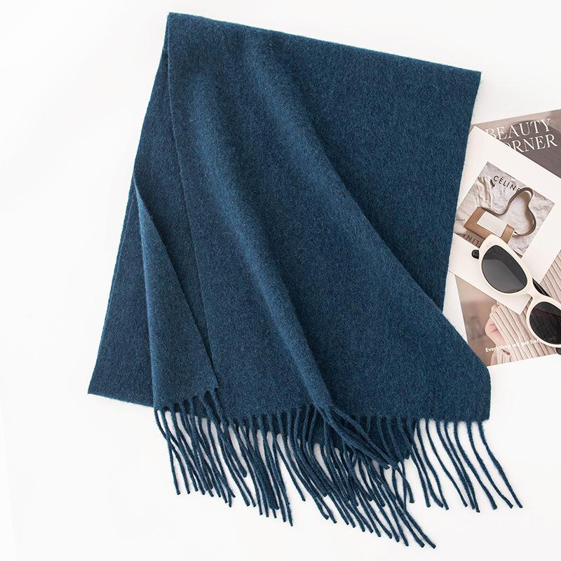 

Новый шарф женский осенне-зимний кашемировый шарф высокого класса однотонный парный шарф для кондиционера теплая шаль 190*35cm