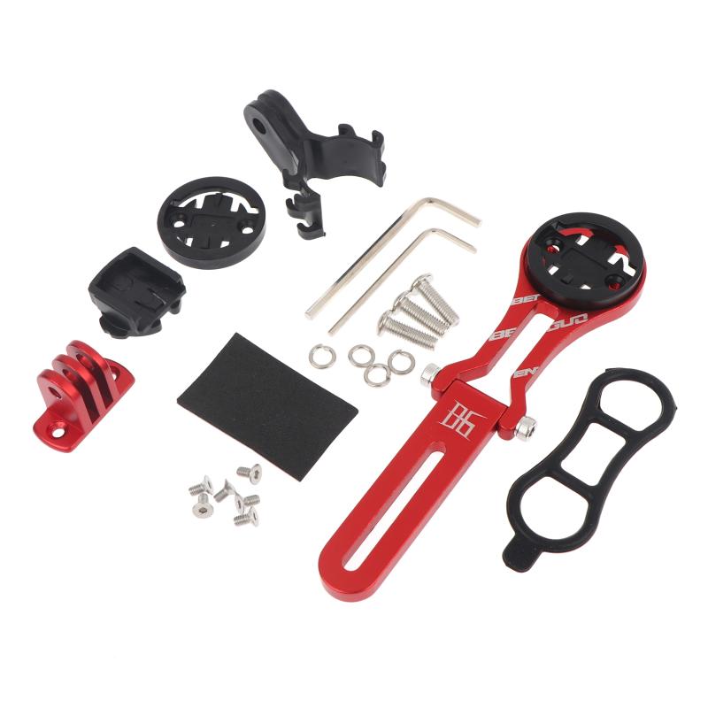 Aluminum Alloy Bike Computer Mount Adjustable Angle Integrated Handlebar Bracket For Road Mountain Bike Riding