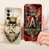 For OPPO Reno 12 Case Reno 12 Pro Cover CPH2625 CPH2629 Fashion Letters Crown Soft Matte Silicone Fundas For Reno12 Pro 5G Shell