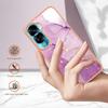 For Honor 90 Lite 5G/X50i 5G TPU Case with IMD Marble Pattern Electroplated Back Cover