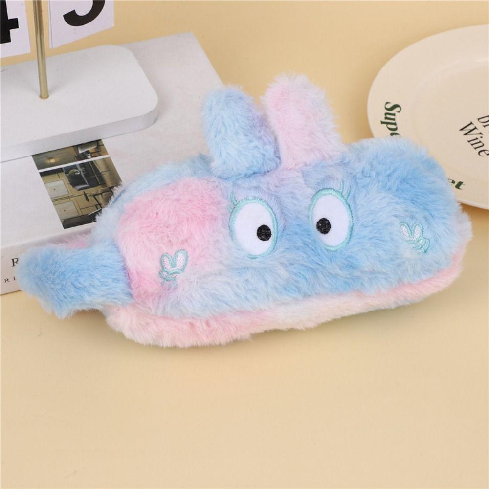 Large Capacity Pencil Pouch Plush Bag Cartoon Plush Pen Bag Plush Pencil Case  Girl Gift