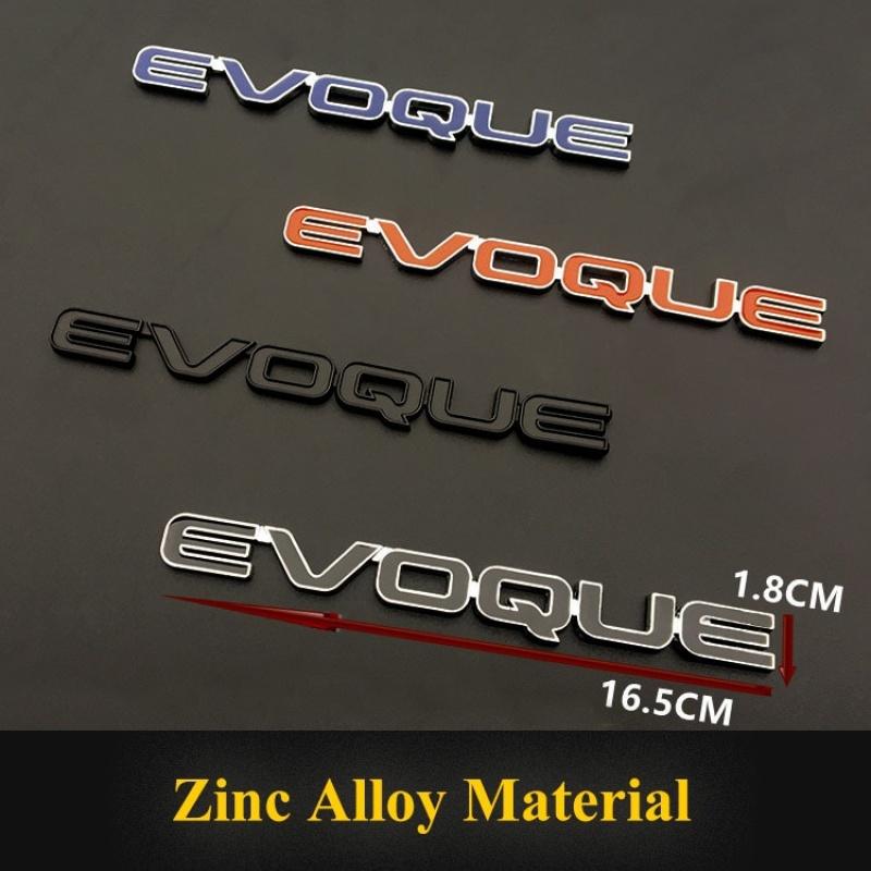 

1pcs Quality metal Chrome Refitting EVOQUE Emblem Tail Badge 3D Car Sticker for LRX EVOQUE Car Styling Accessories