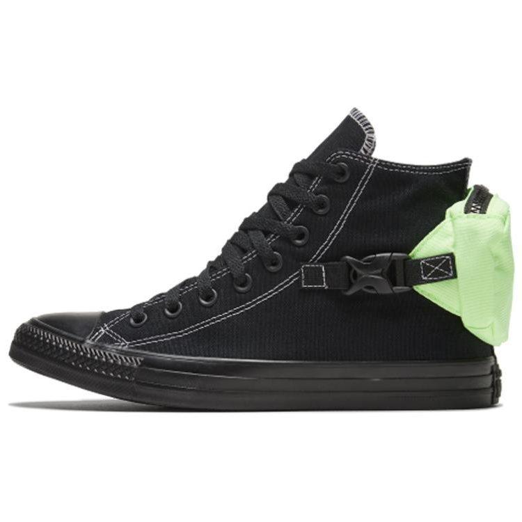 Chuck Taylor All Star Converse Buckle Up High 'Black Ghost Green' 168262C
